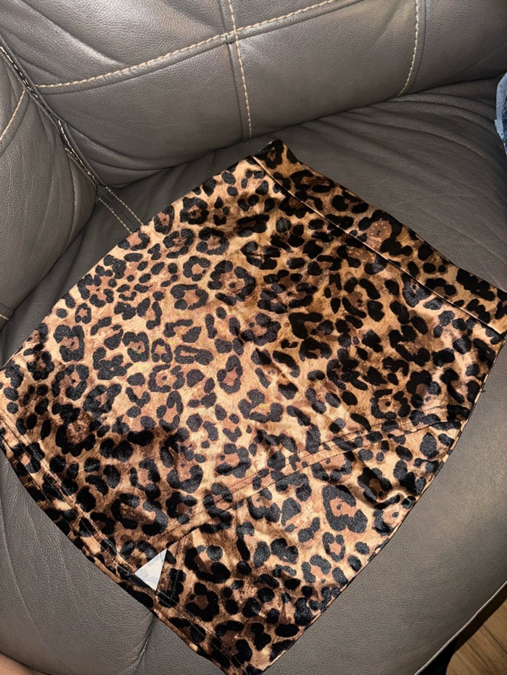 privy Leopard Print Mini Skirt - Brown and Black
